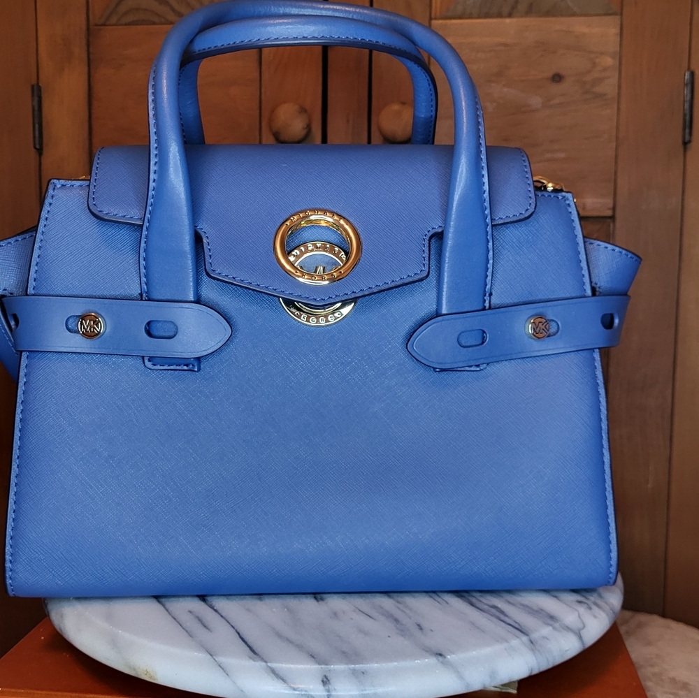 Michael Kors Blue Leather Handbag - Picture 10 of 17